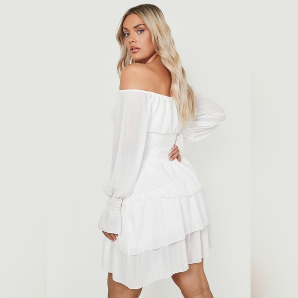 Bardot Ruffle Dress - Picture 2 of 5